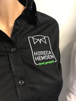 Borduur voorbeeld Horecahemden